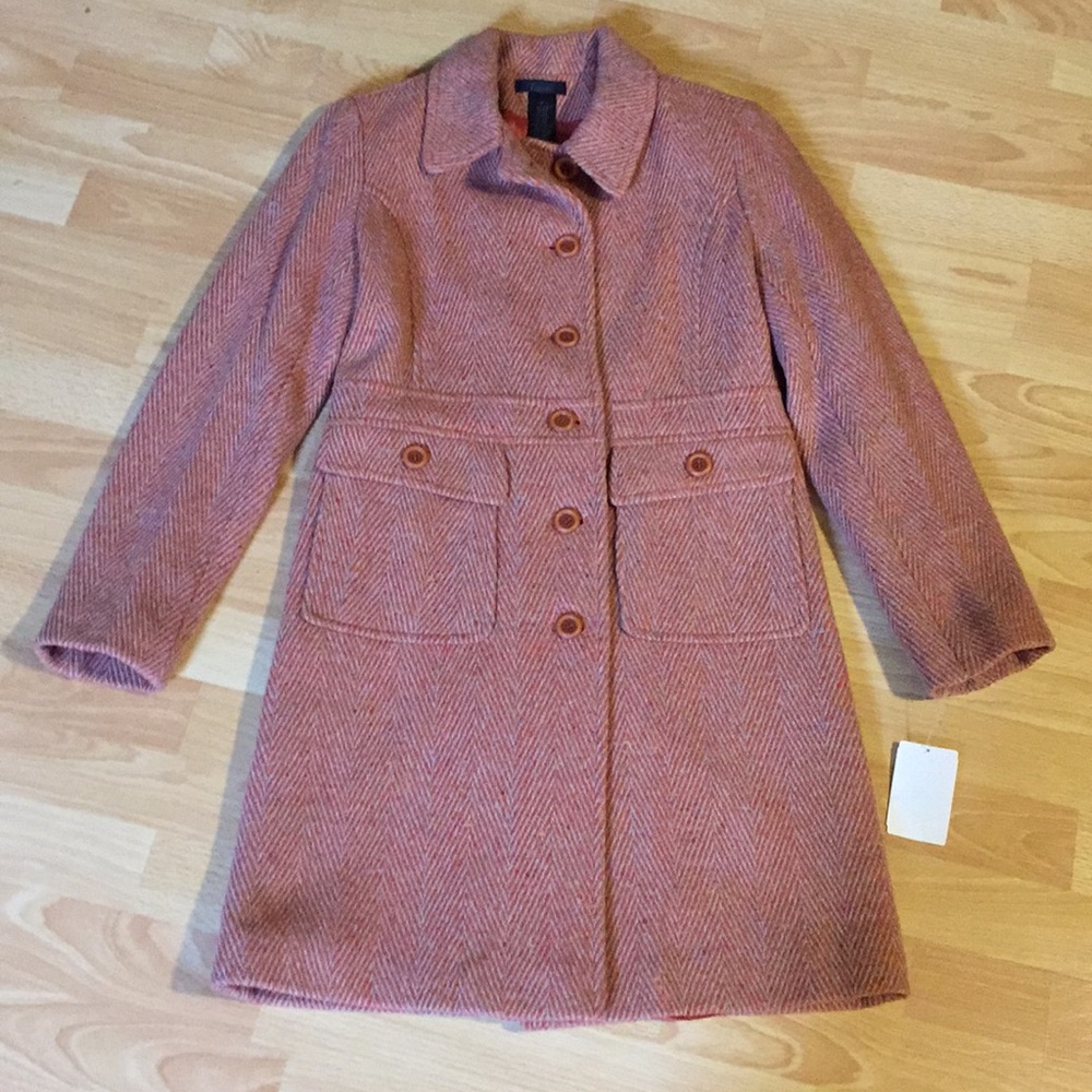 Frenchi Orange Coat Size S